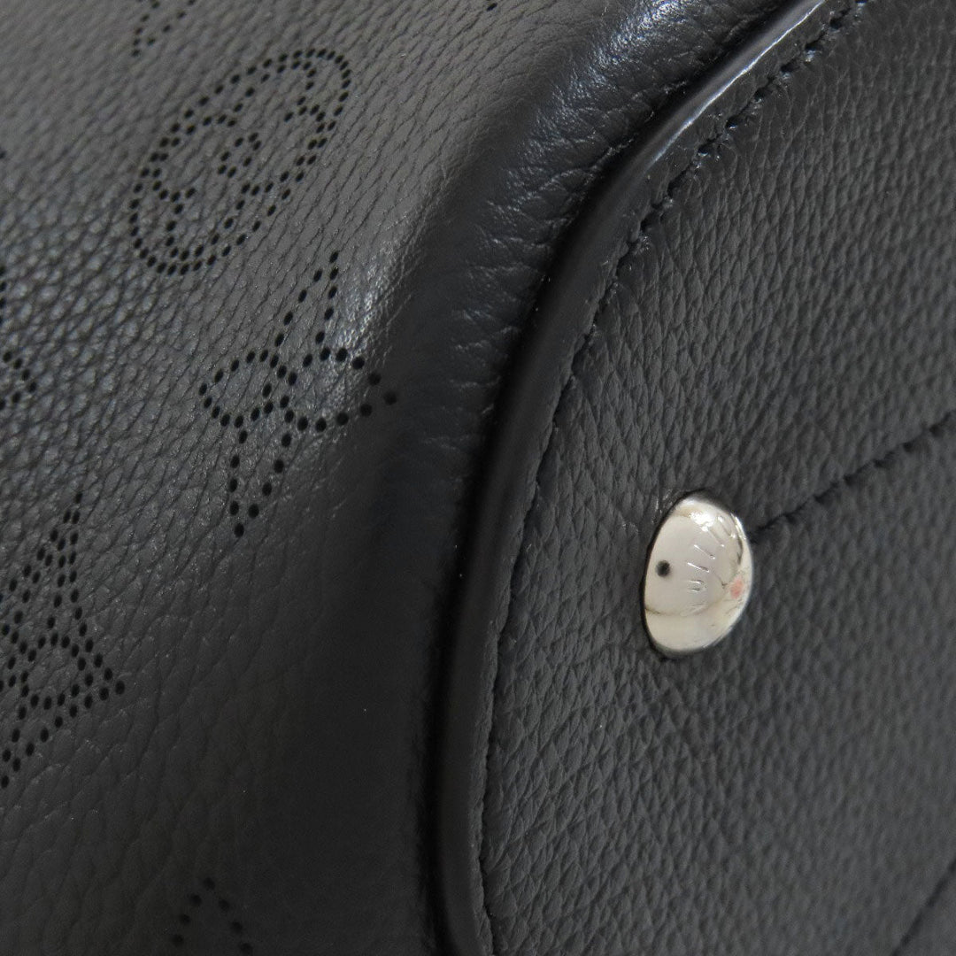 LOUIS VUITTON Tote Bag M54402 Mahina leather black Giroratta Women Used Authentic