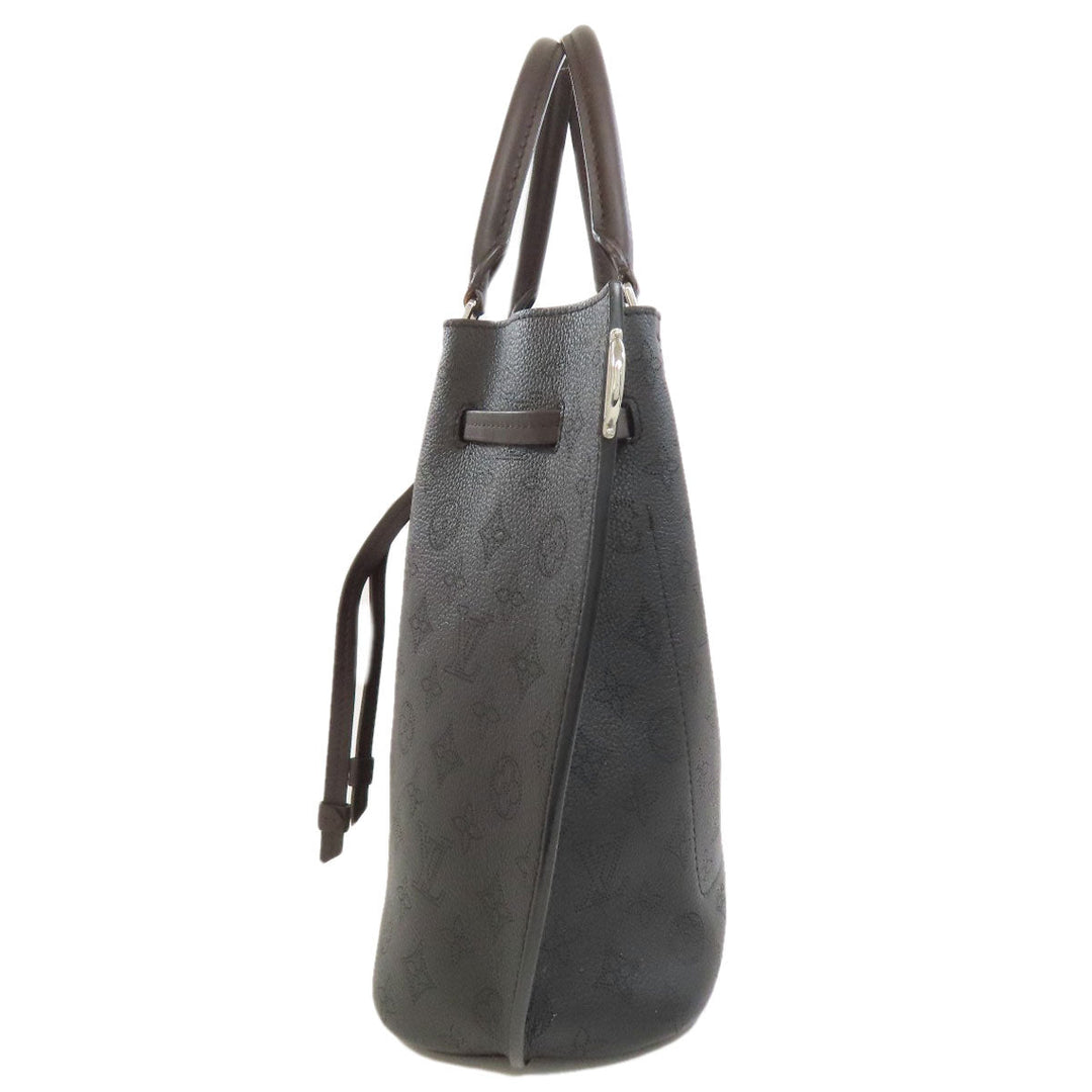 LOUIS VUITTON Tote Bag M54402 Mahina leather black Giroratta Women Used Authentic