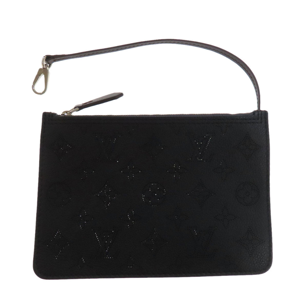 LOUIS VUITTON Tote Bag M54402 Mahina leather black Giroratta Women Used Authentic