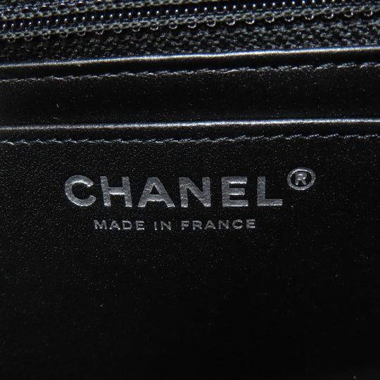 CHANEL Shoulder Bag lambskin black Matelasse SilverMetal Women Used Authentic