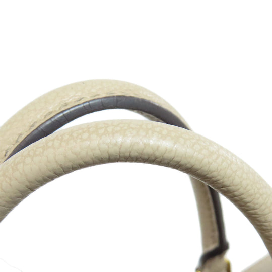 LOUIS VUITTON Handbag M45779 Ann Platt beige On the Go PM