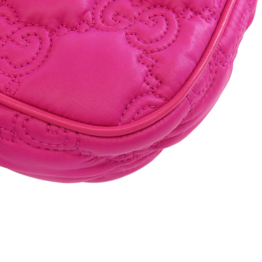 GUCCI Handbag 735049 Nylon pink GG Matelasse 2WAY Women Used Authentic