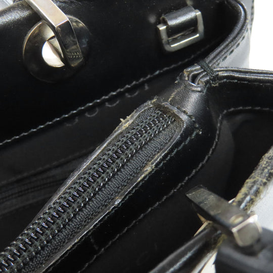 GUCCI Tote Bag 002・ 1016 leather black Bamboo 2WAY