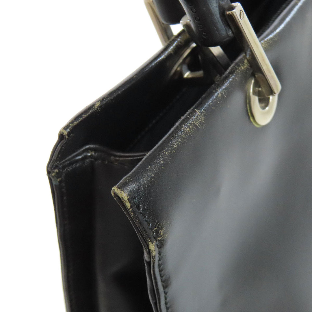 GUCCI Tote Bag 002・ 1016 leather black Bamboo 2WAY