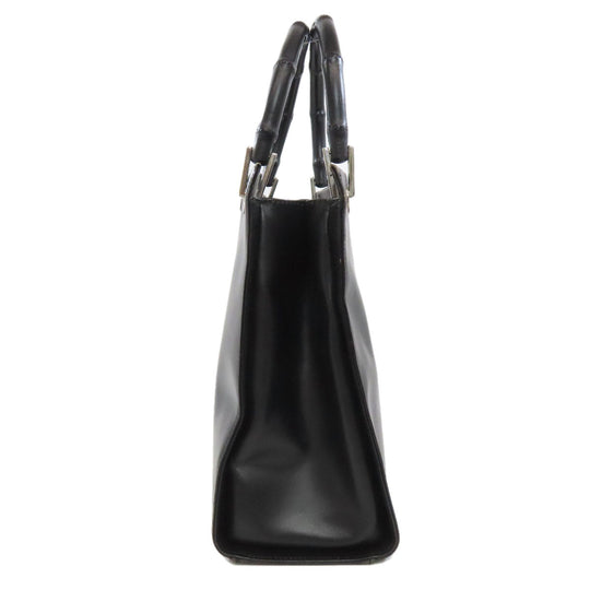 GUCCI Tote Bag 002・ 1016 leather black Bamboo 2WAY