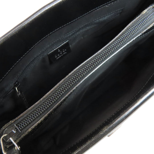 GUCCI Tote Bag 002・ 1016 leather black Bamboo 2WAY