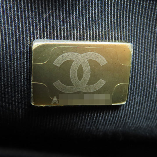 CHANEL Shoulder Bag lambskin black Matelasse ChainShoulder Gold Metal Women Used Authentic