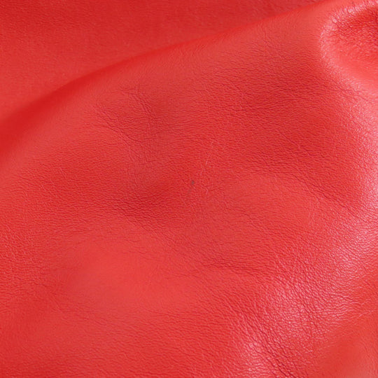 BOTTEGAVENETA Tote Bag Calfskin Red Medium The Valve Drawstring Bag Women Used Authentic