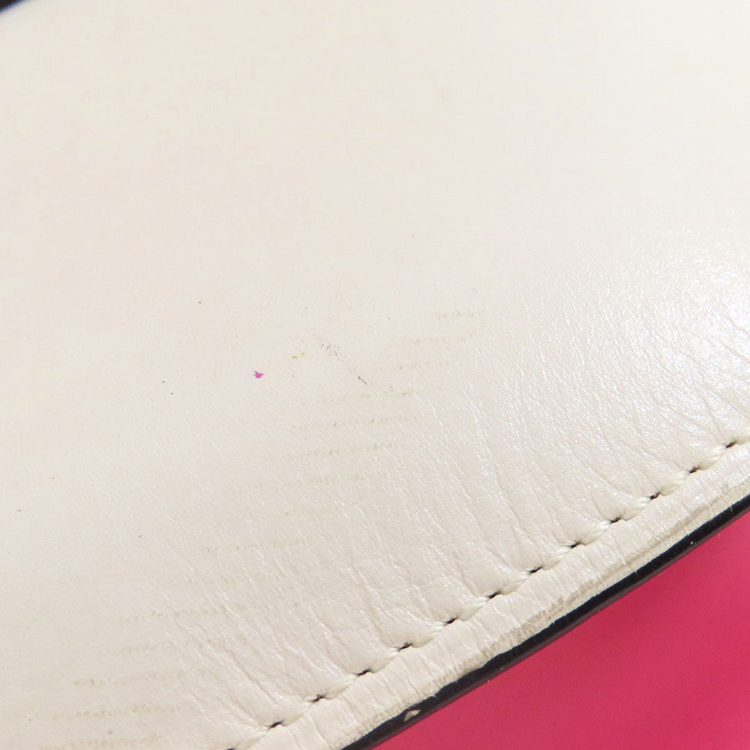 LOEWE Shoulder Bag leather white Gate bag Women Used Authentic