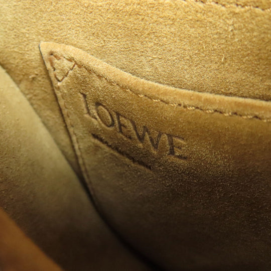 LOEWE Shoulder Bag leather white Gate bag Women Used Authentic