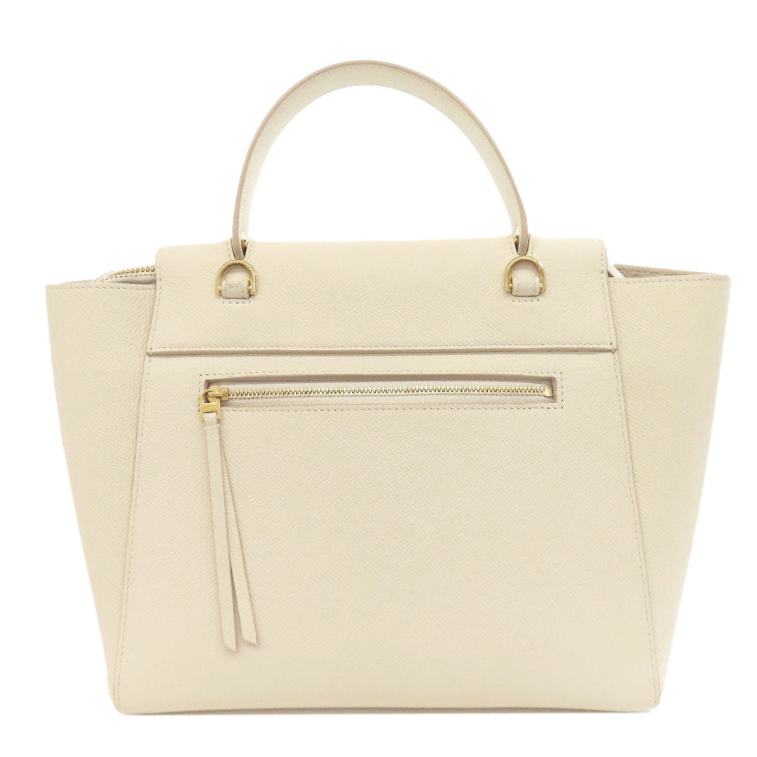 CELINE Handbag leather white Belt bag 2WAY