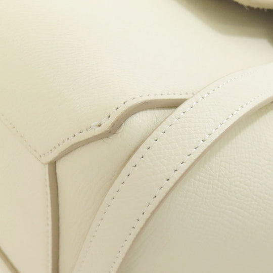 CELINE Handbag leather white Belt bag 2WAY