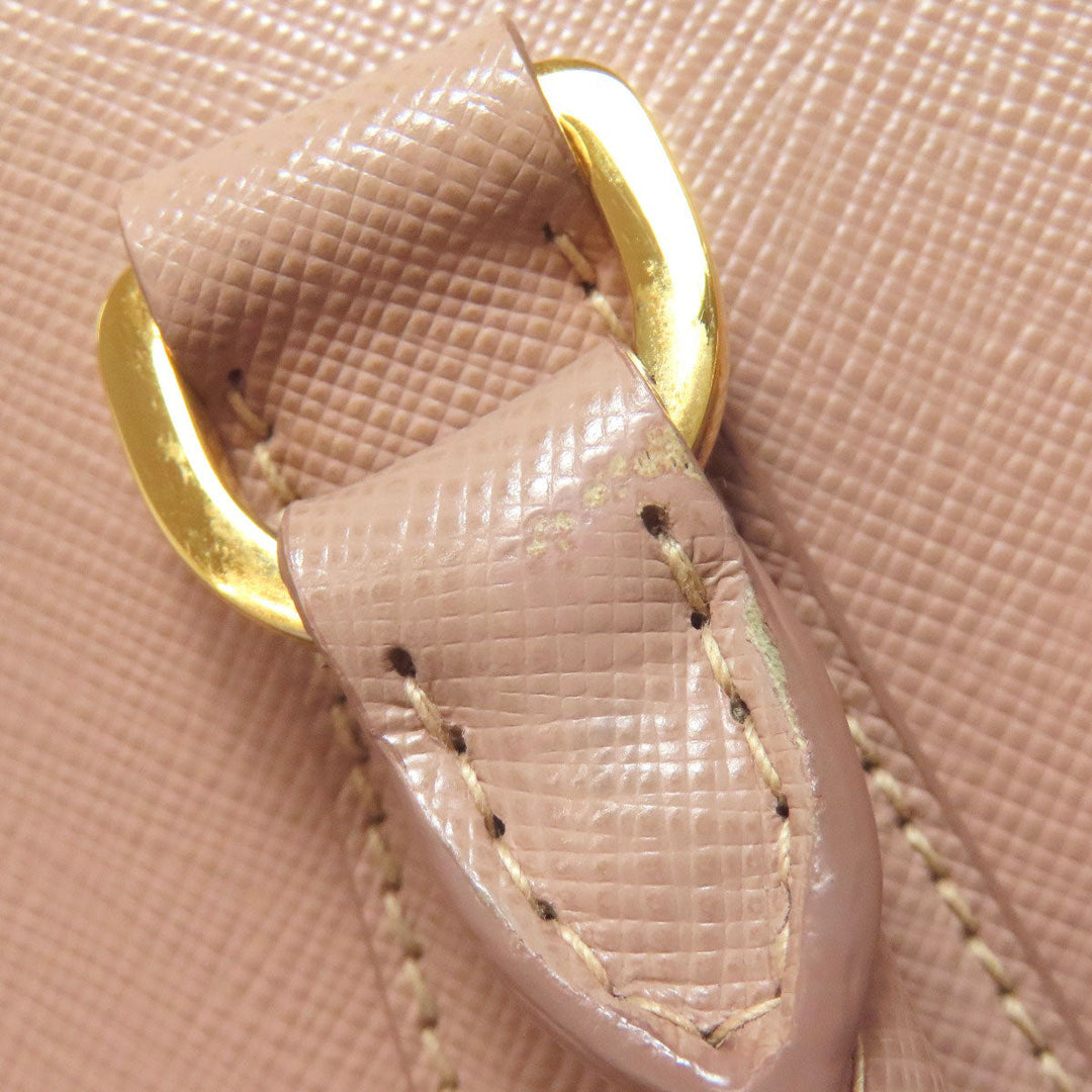 PRADA Tote Bag BN2274 Safiano beige Galleria 2WAY Women Used Authentic