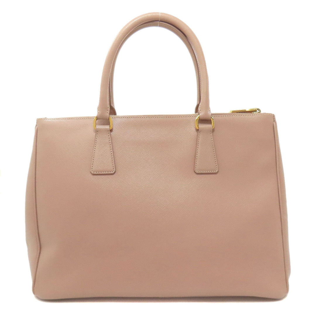 PRADA Tote Bag BN2274 Safiano beige Galleria 2WAY Women Used Authentic