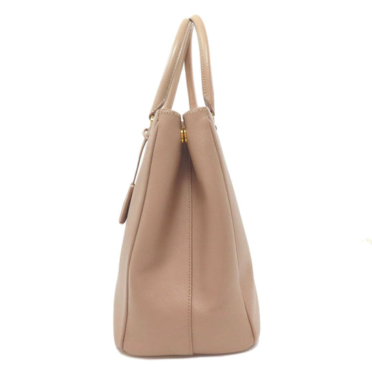 PRADA Tote Bag BN2274 Safiano beige Galleria 2WAY Women Used Authentic