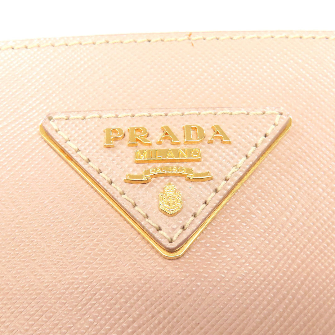 PRADA Tote Bag BN2274 Safiano beige Galleria 2WAY Women Used Authentic