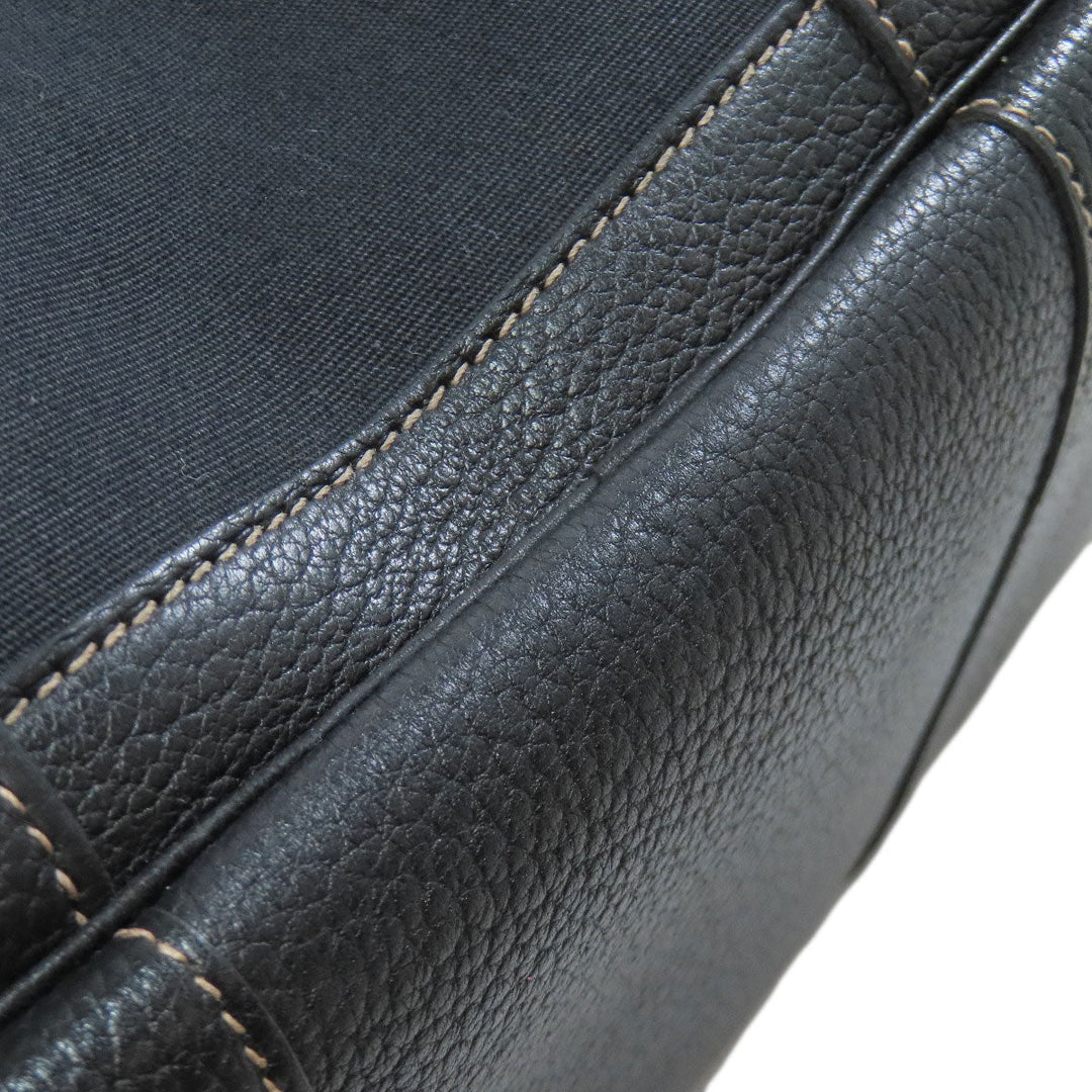 HERMES Tote Bag Towar Officche black Garden Party PM SilverMetal