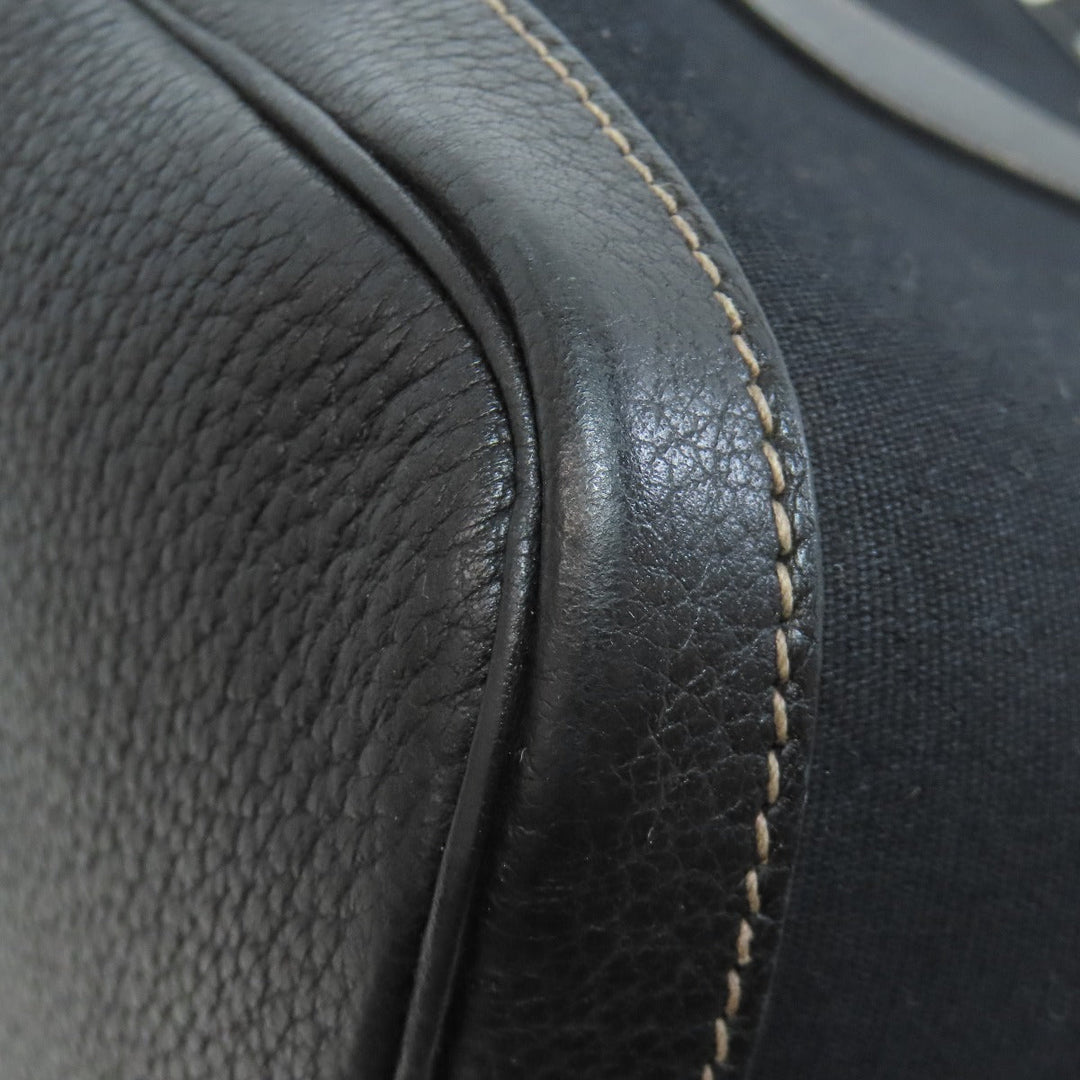 HERMES Tote Bag Towar Officche black Garden Party PM SilverMetal