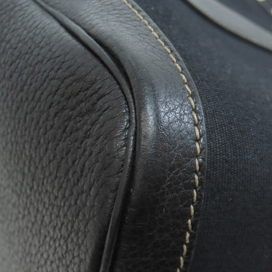 HERMES Tote Bag Towar Officche black Garden Party PM SilverMetal