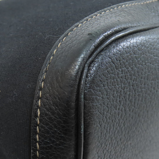 HERMES Tote Bag Towar Officche black Garden Party PM SilverMetal