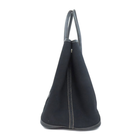 HERMES Tote Bag Towar Officche black Garden Party PM SilverMetal