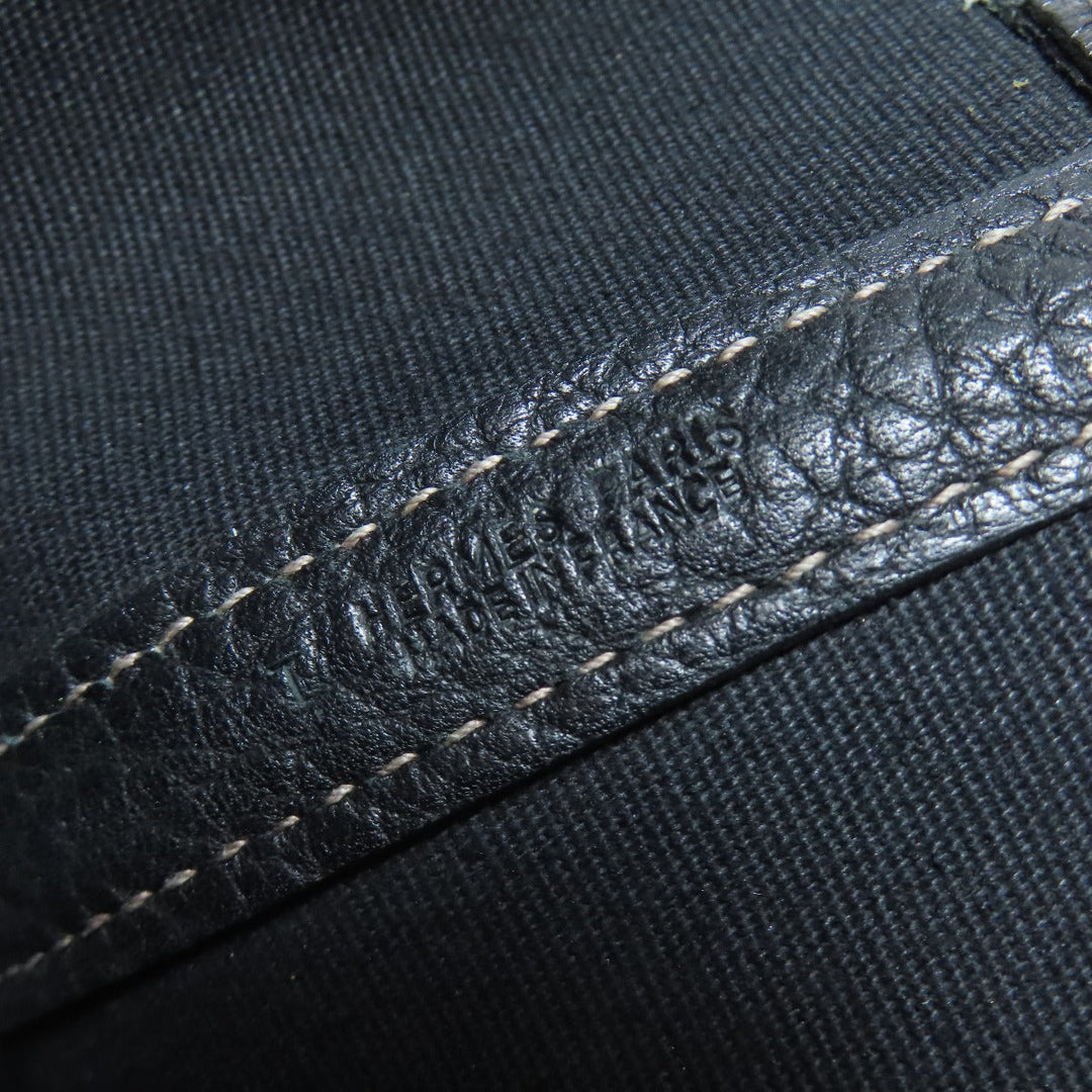 HERMES Tote Bag Towar Officche black Garden Party PM SilverMetal
