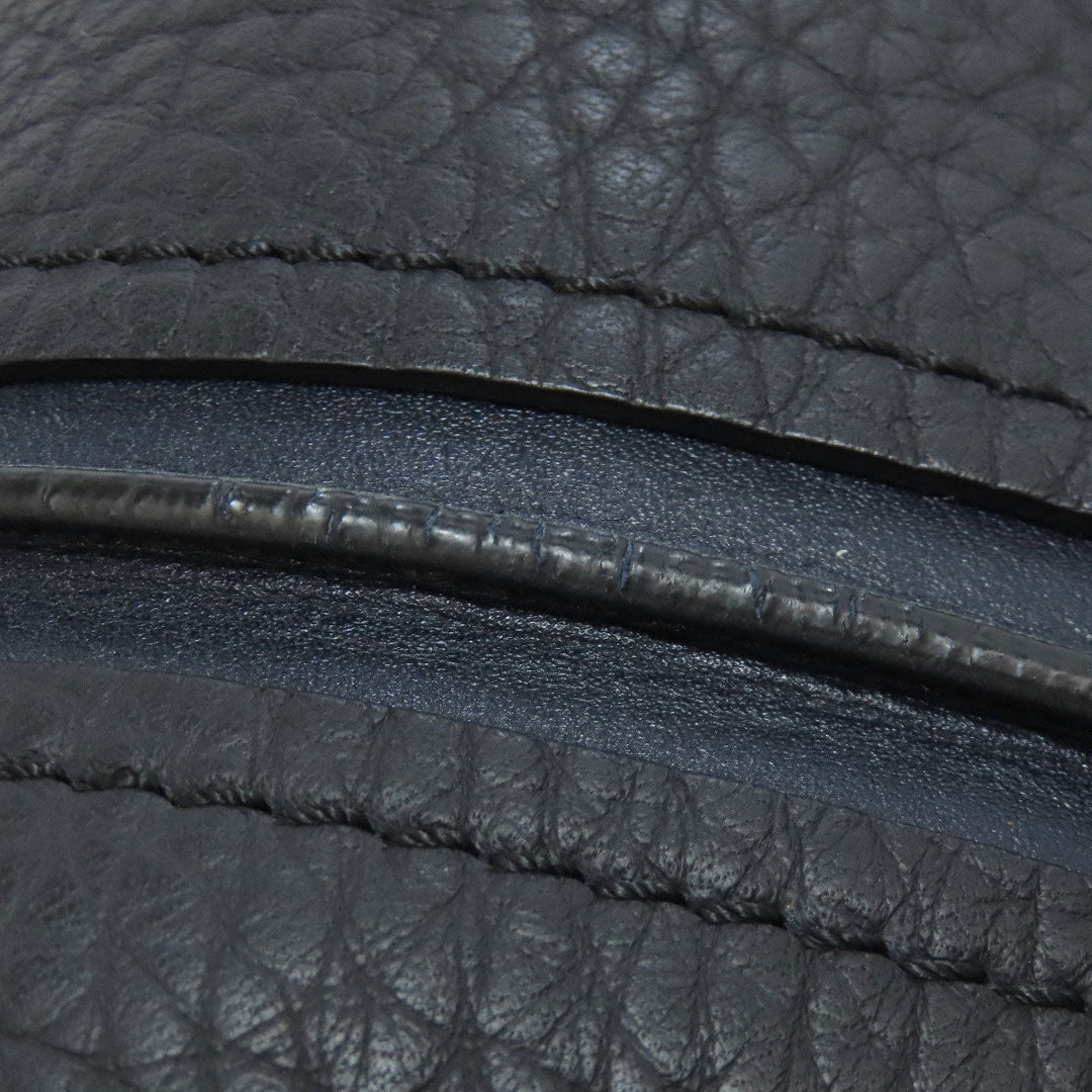TOD�fS Handbag leather Navy 2WAY Women Used Authentic