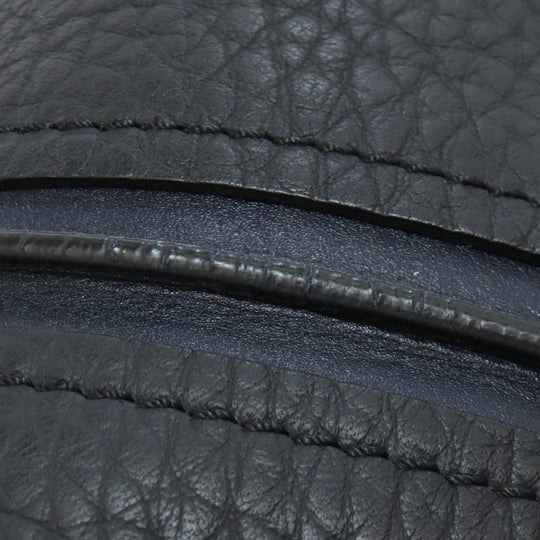 TOD�fS Handbag leather Navy 2WAY Women Used Authentic