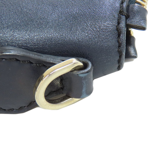 TOD�fS Handbag leather Navy 2WAY Women Used Authentic