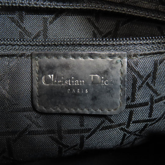 Christian Dior Handbag canvas Brown Lady Dior Leopard Pattern 2WAY Women Used Authentic