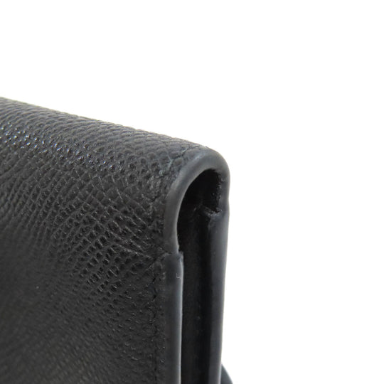 Christian Dior Bifold Wallet leather black Saddle Tri-Fold Wallet Mini Wallet Women Used Authentic