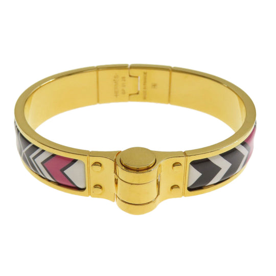 HERMES bracelet Gold Plated gold Charniere Women Used Authentic
