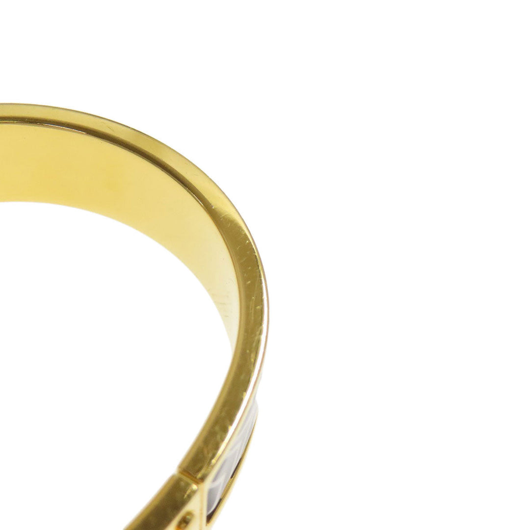 HERMES bracelet Gold Plated gold Charniere Women Used Authentic