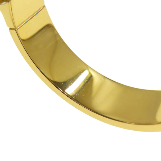 HERMES bracelet Gold Plated gold Charniere Women Used Authentic