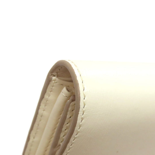 BALLY Long Wallet Purse leather white logo