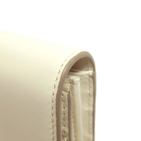 BALLY Long Wallet Purse leather white logo
