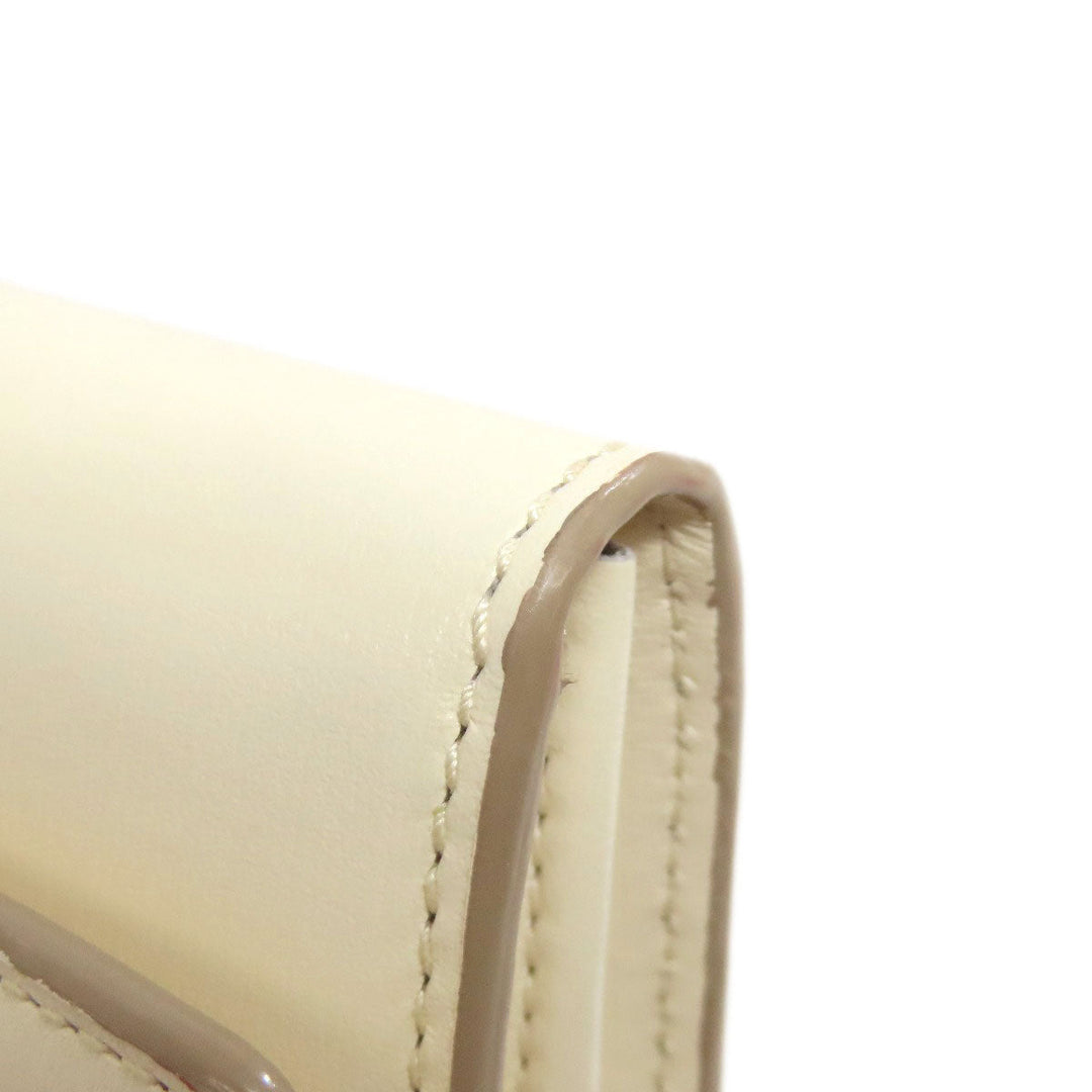 BALLY Long Wallet Purse leather white logo