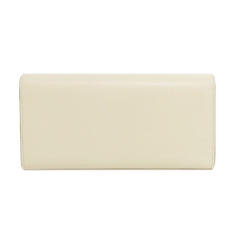 BALLY Long Wallet Purse leather white logo