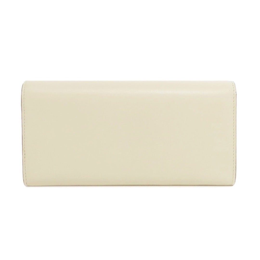 BALLY Long Wallet Purse leather white logo