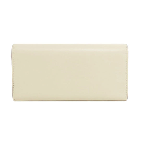 BALLY Long Wallet Purse leather white logo