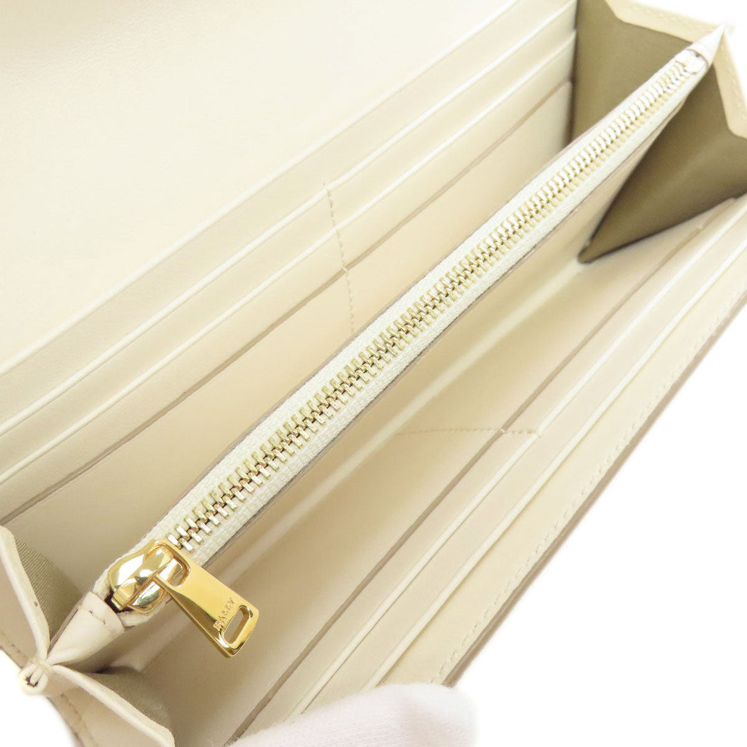 BALLY Long Wallet Purse leather white logo