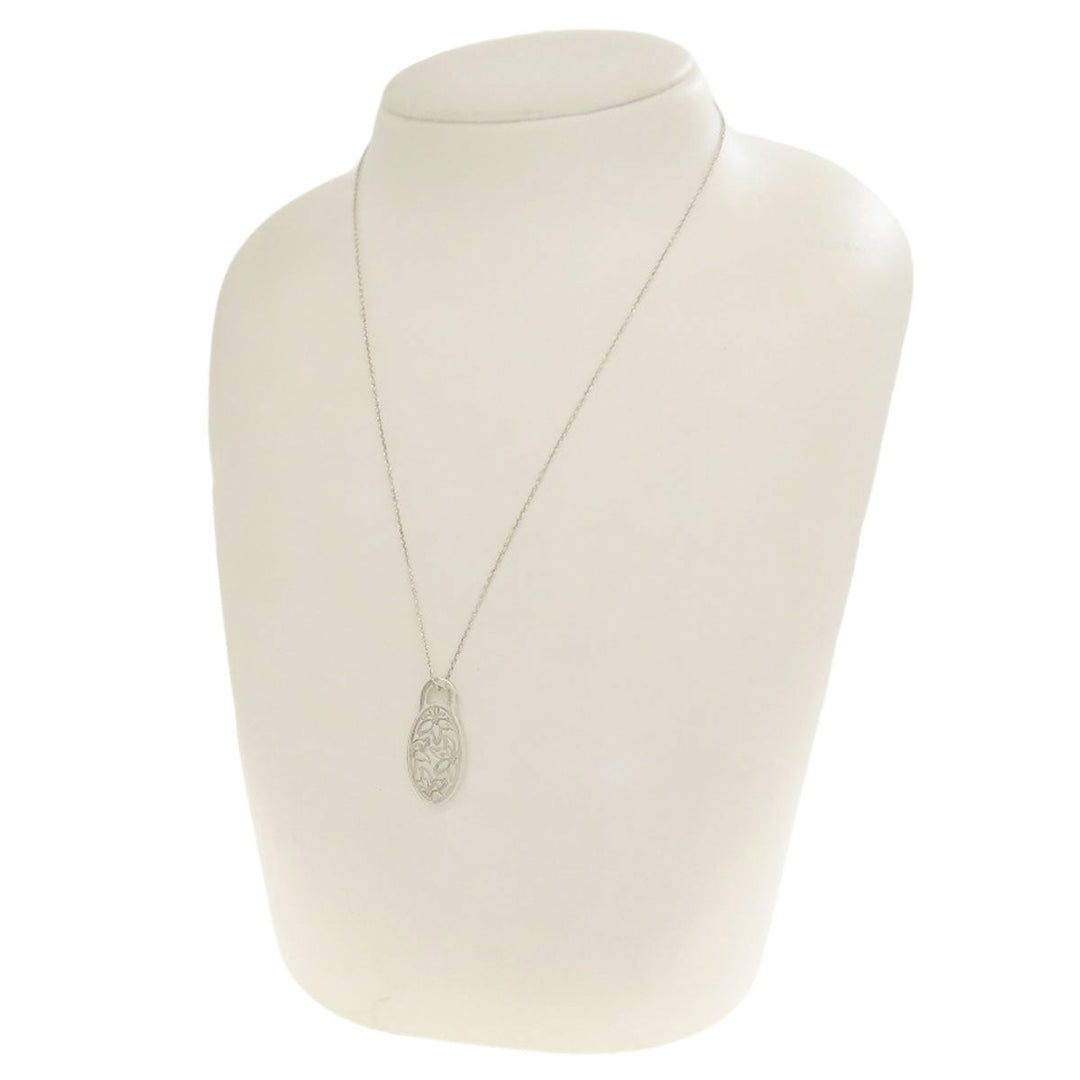 TIFFANY&Co. Necklace SV Silver GO WOMEN Japanese iris Women Used Authentic