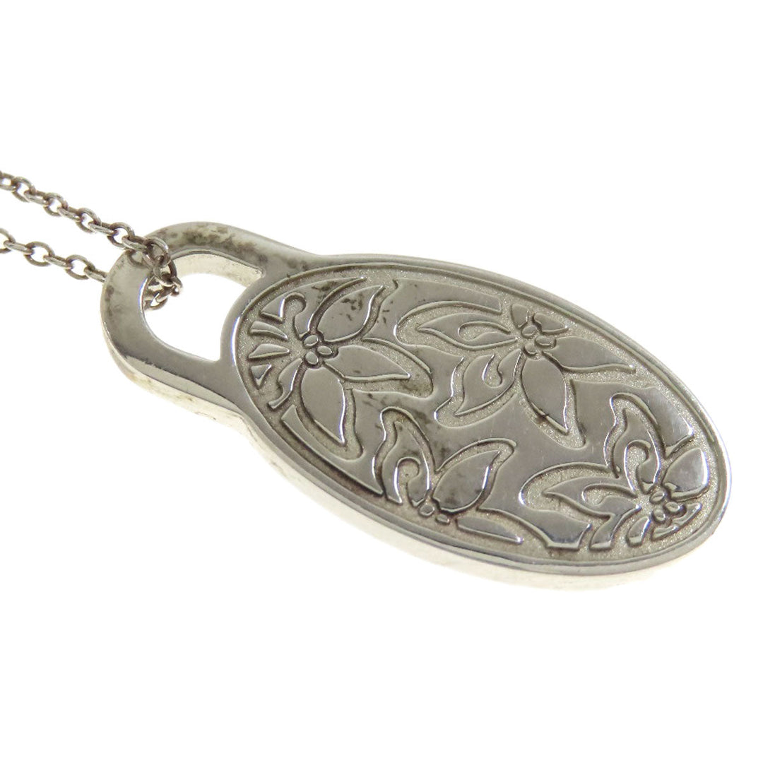TIFFANY&Co. Necklace SV Silver GO WOMEN Japanese iris Women Used Authentic