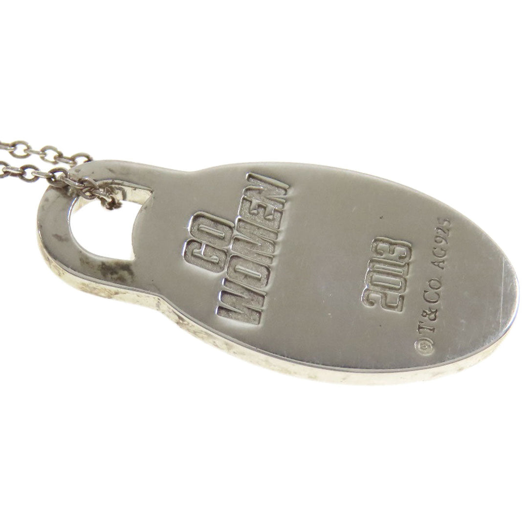 TIFFANY&Co. Necklace SV Silver GO WOMEN Japanese iris Women Used Authentic