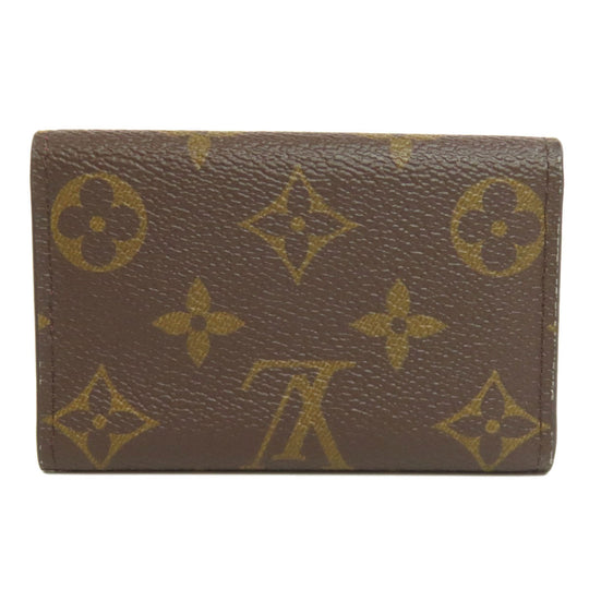 LOUIS VUITTON Key case Key holder  M60701 Monogram canvas Brown Multicles6 Women Used Authentic
