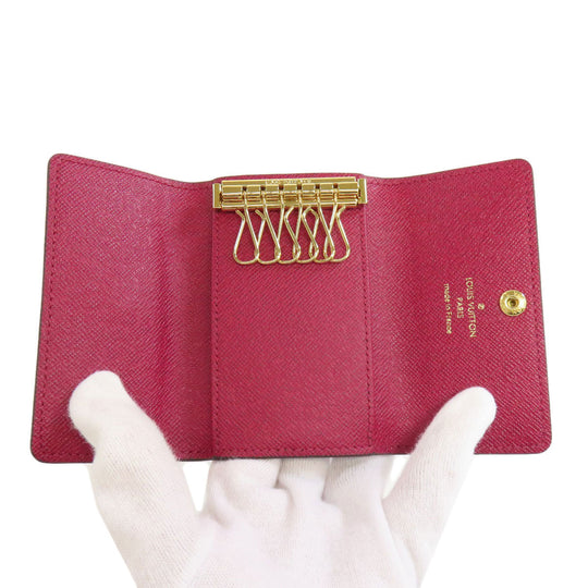LOUIS VUITTON Key case Key holder  M60701 Monogram canvas Brown Multicles6 Women Used Authentic