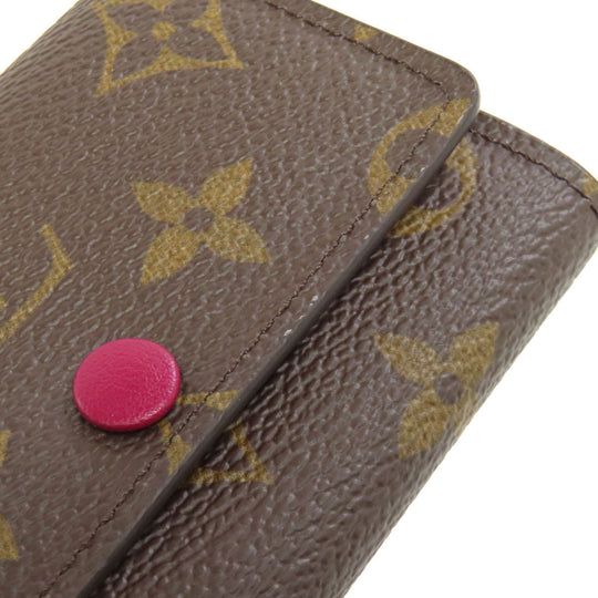 LOUIS VUITTON Key case Key holder  M60701 Monogram canvas Brown Multicles6 Women Used Authentic