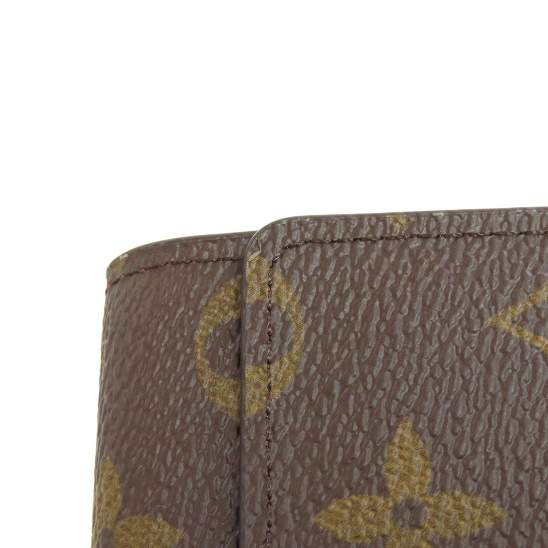 LOUIS VUITTON Key case Key holder  M60701 Monogram canvas Brown Multicles6 Women Used Authentic