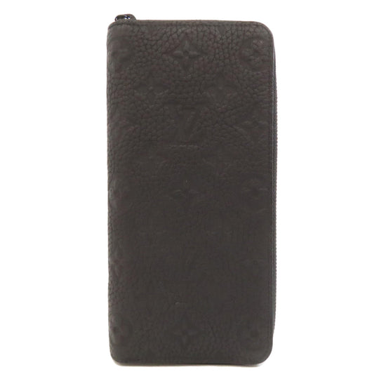 LOUIS VUITTON Long Wallet Purse M69047 Taurillon Clemence black Zippy wallet  Vertical mens(Unisex) Used Authentic