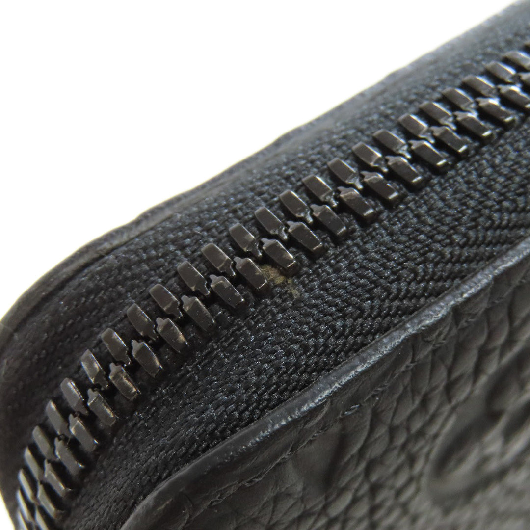 LOUIS VUITTON Long Wallet Purse M69047 Taurillon Clemence black Zippy wallet  Vertical mens(Unisex) Used Authentic